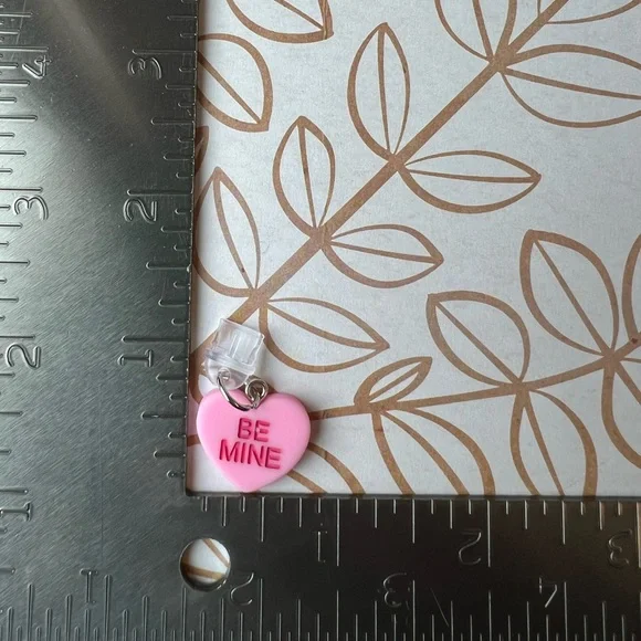 Candy Heart Phone Dust Plug / Phone Charm -  C Port - Picture 4 of 6